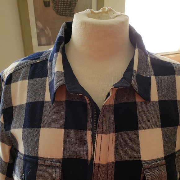 J Crew Buffalo checked popover shirt/jacket sz XL - Picture 2 of 5